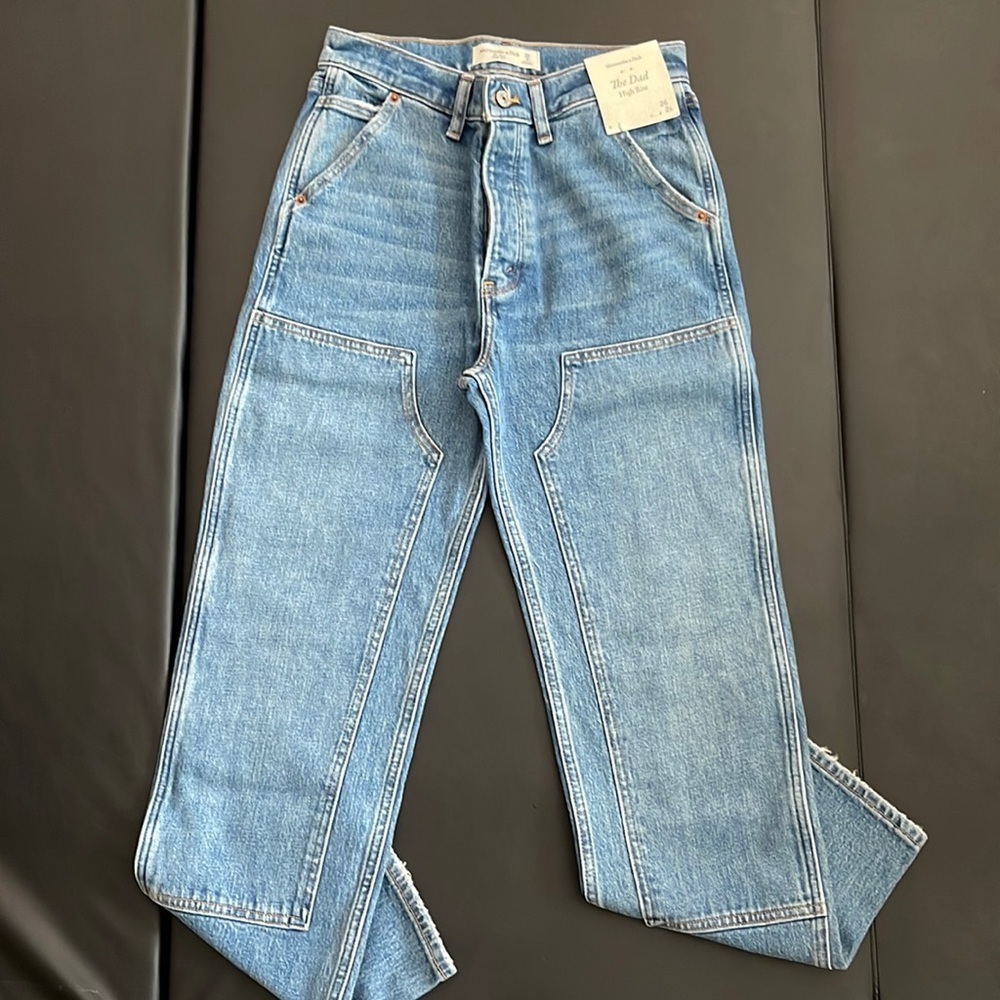 ABERCROMBIE AND FITCH THE DAD HIGH RISE JEAN - Picture 2 of 8